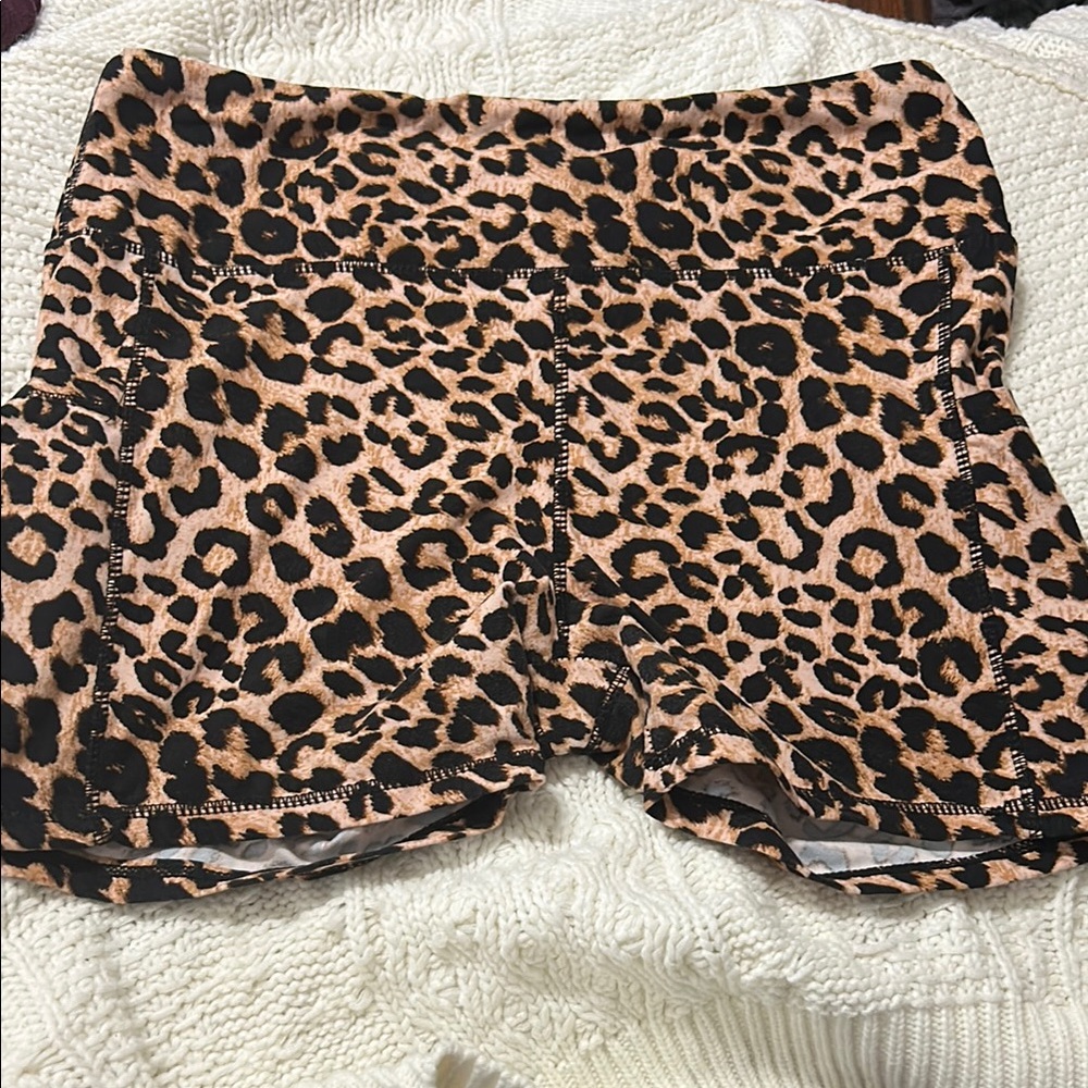 Leopard Print Women's Shorts